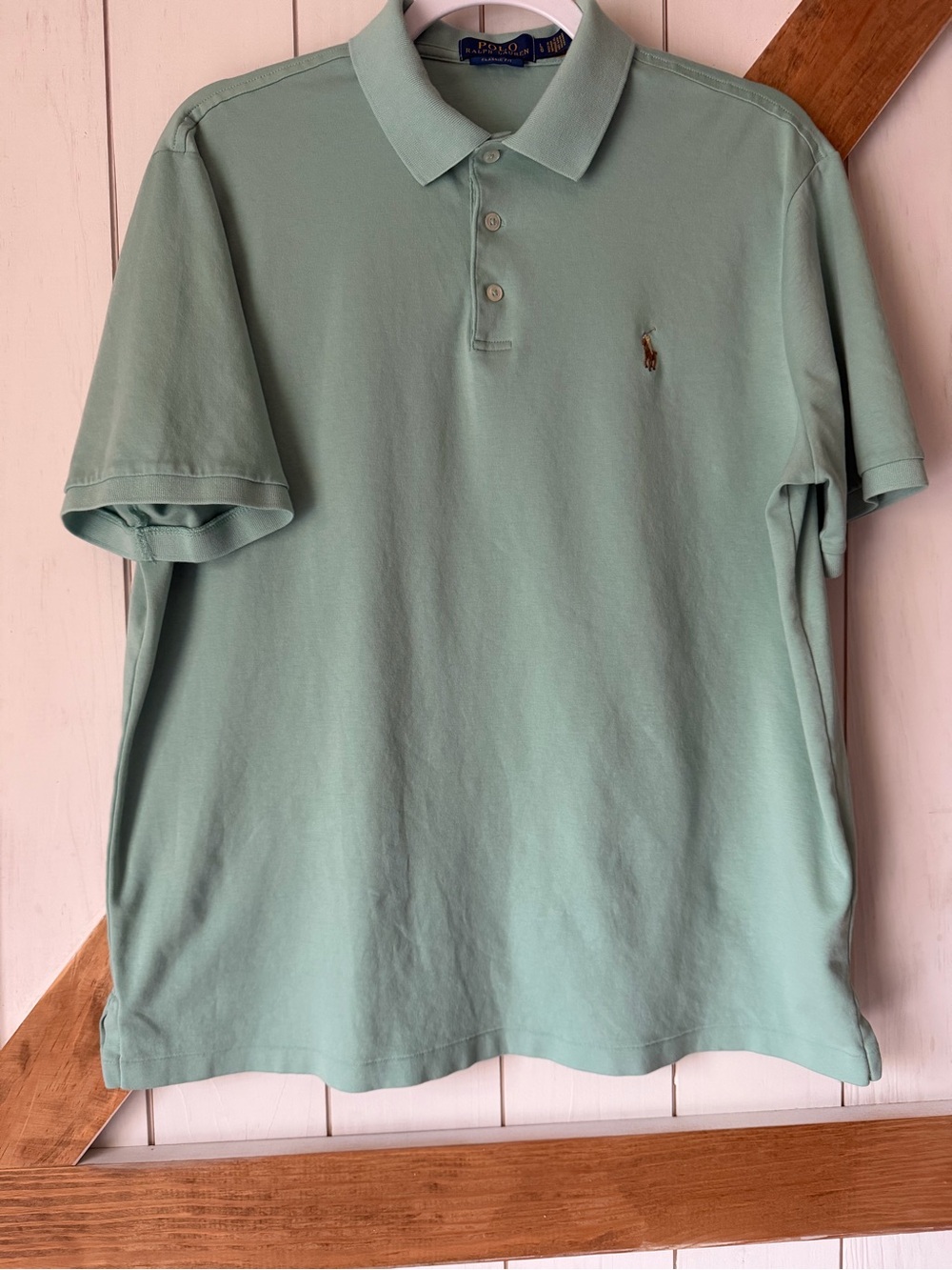 Polo by Ralph Lauren Light Mint Green Cotton Polo Shirt